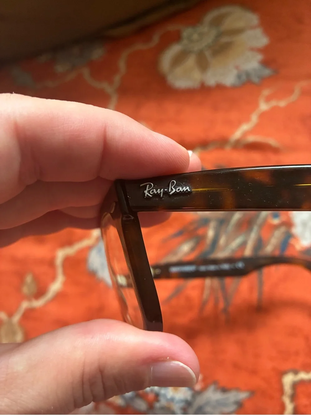 Vintage Ray Ban frame with clear lens